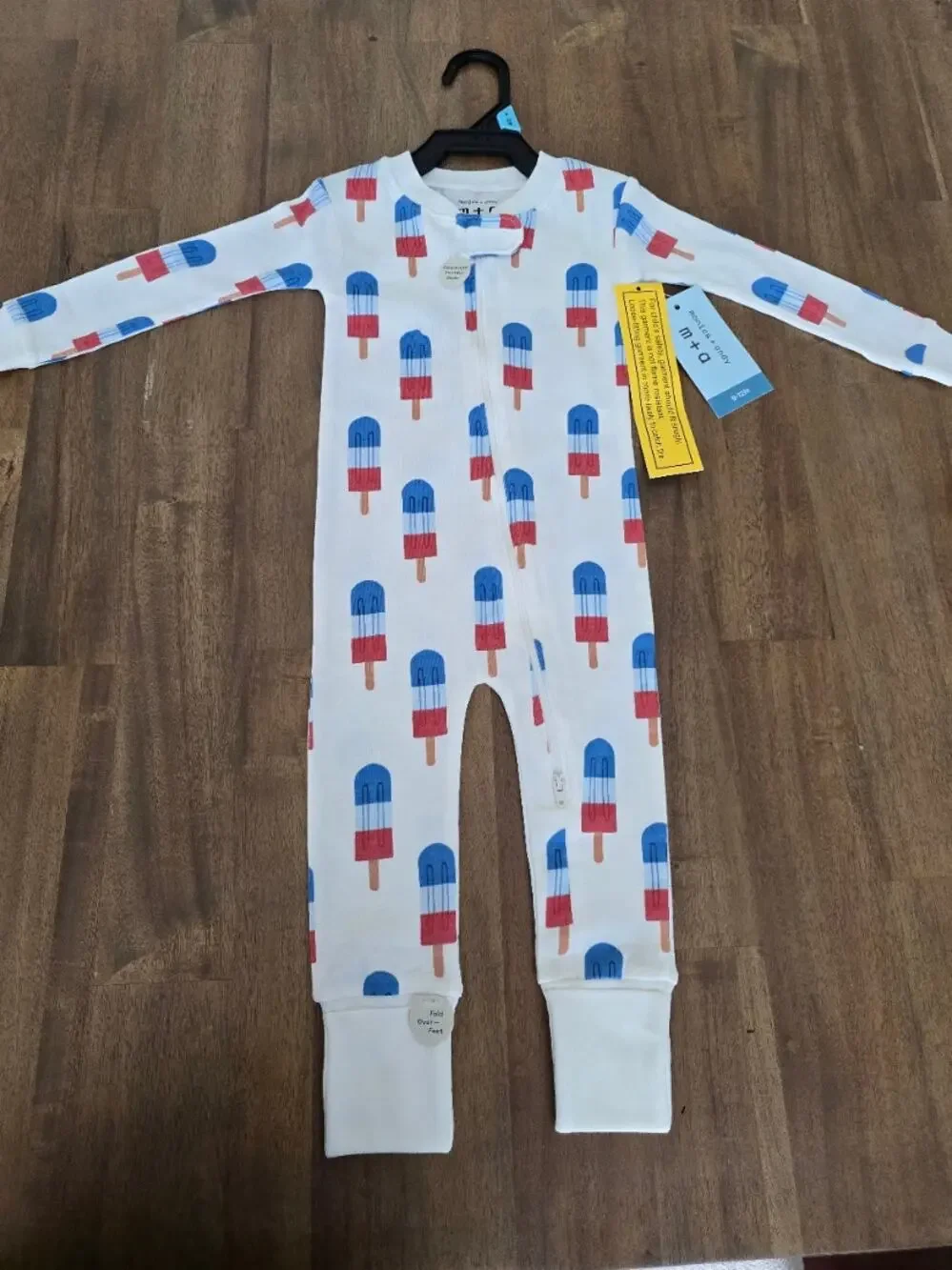 Monica + Andy Organic Cotton Long Sleeve One-Piece Coverall NWT 9-12 Months
